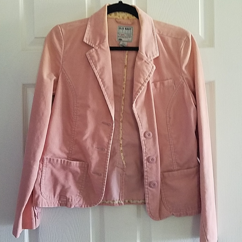 Old Navy Pink Courdery Jacket Size Med